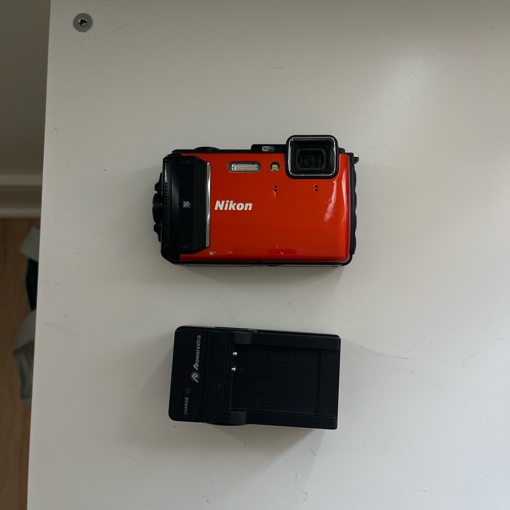 Nikon Vibrant Red Digital Camera with Charger
